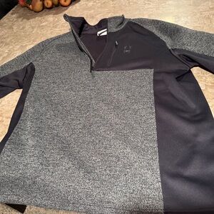 Spyder Black and Gray Quarter-Zip Pullover